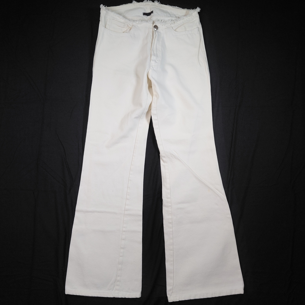 Mandorlamara Women's Flared  Jeans White Size Italian 40